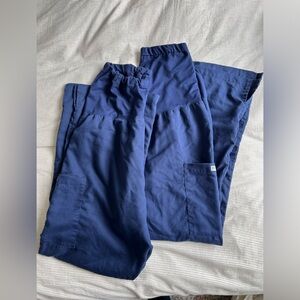 2 pair Grey's Anatomy Maternity Scrub Pants Navy Blue
